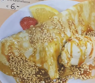 Crêpe Karamellsoße
